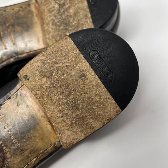 VINTAGE LUXURY PRADA BUSINESS LOAFER SHOES 2D0025 BLACK LEATHER US 9 - Picture 8 of 16